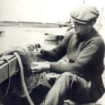 mending a fishing net